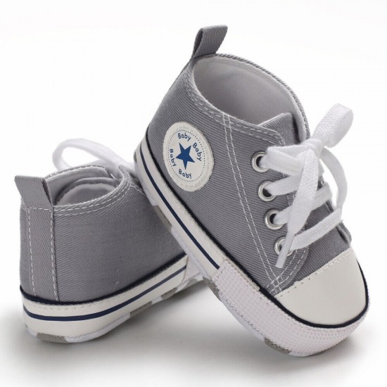 Newborn Baby Boy Girl Pram Shoes Infant Sneakers Toddler PreWalker Trainers 0-18