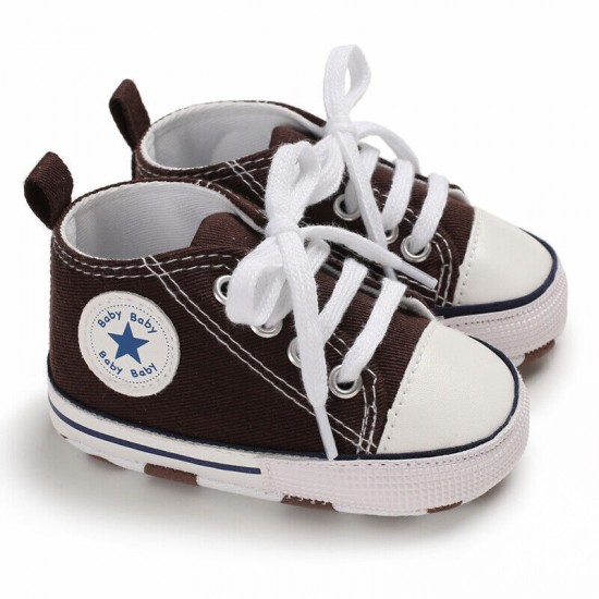 Newborn Baby Boy Girl Pram Shoes Infant Sneakers Toddler PreWalker Trainers 0-18