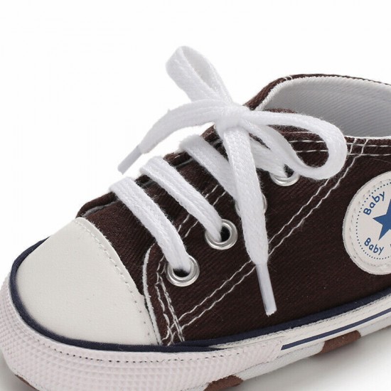 Newborn Baby Boy Girl Pram Shoes Infant Sneakers Toddler PreWalker Trainers 0-18
