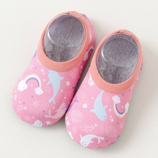 Newborn Baby Girl Boy Toddler Anti-Slip Socks Shoes Aqua Socks Swim Water Shoes