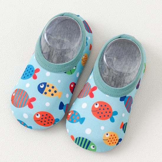 Newborn Baby Girl Boy Toddler Anti-Slip Socks Shoes Aqua Socks Swim Water Shoes