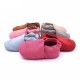 LEATHER BABY SHOES INFANT TODDLER GIRL BOY SOFT SOLE FIRST WALKER BABY MOCCASINS