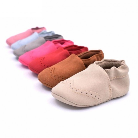 LEATHER BABY SHOES INFANT TODDLER GIRL BOY SOFT SOLE FIRST WALKER BABY MOCCASINS