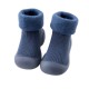 Toddler Kids Baby Boys Girls Solid Knitted Soft Sole Rubber Shoes Socks Slipper