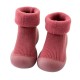 Toddler Kids Baby Boys Girls Solid Knitted Soft Sole Rubber Shoes Socks Slipper