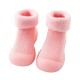 Toddler Kids Baby Boys Girls Solid Knitted Soft Sole Rubber Shoes Socks Slipper