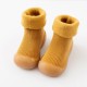 Toddler Kids Baby Boys Girls Solid Knitted Soft Sole Rubber Shoes Socks Slipper
