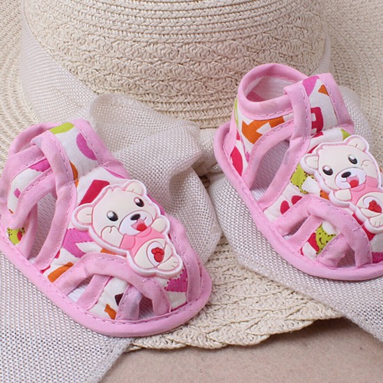 Toddler Baby Girl Boy Cartoon Soft Sole Cartoon Anti-slip Casual Sandals Shoes