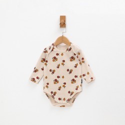 Newborn bodysuit Boys' baby short-sleeved bodysuit Printed baby girls' cotton coat 0-12 months old baby bodysuit