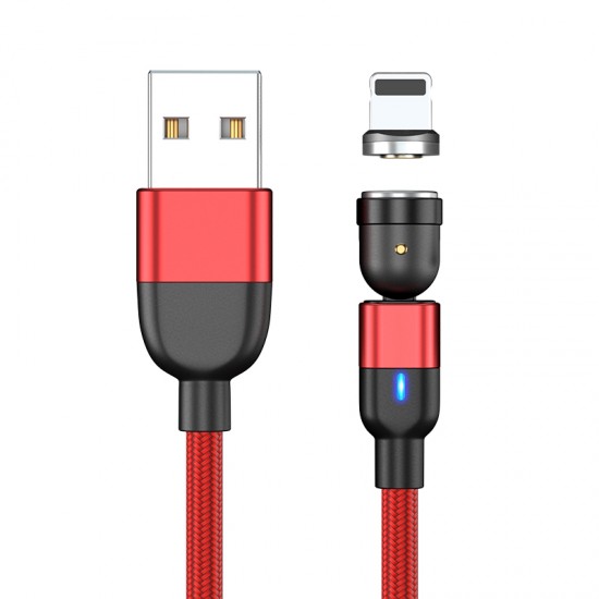 3A Magnetic USB Cable Quick Charge 3.0 For iPhone 6 6s 7 8 Plus 11 12 13 Pro XS Max Mini X R iPad Samsung Xiaomi Huawei Charging