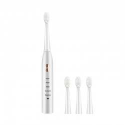 Jianpai Adult Black White Classic Acoustic Electric Toothbrush Adult 5-gear Mode USB Charging IPX7 Waterproof Acoustic Electric