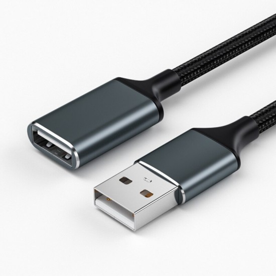 USB Braided Extension Cable 1M 2M 3 Meters Male To Female Computer 2.0USB Flash Drive Mouse Keyboard Data Connection Cable