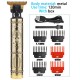 2023 Vintage Body T9 Cordless Electric Shaver Hair Cutting Machine For Man Hair Clipper Barber Beard Trimmer USB