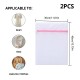 2Pcs/7Pcs 6Size Transparent Zippered Laundry Fine Mesh Pocket Reusable Sturdy for Washing Machine Laundry Protection