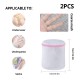 2Pcs/7Pcs 6Size Transparent Zippered Laundry Fine Mesh Pocket Reusable Sturdy for Washing Machine Laundry Protection