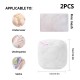 2Pcs/7Pcs 6Size Transparent Zippered Laundry Fine Mesh Pocket Reusable Sturdy for Washing Machine Laundry Protection