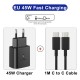PD 45W Super Fast Charger For Samsung Galaxy S22 S23 Ultra Note 10+ 5G 20 USB Type C Cable Fast Charging Phone Charger Adapter