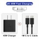 PD 45W Super Fast Charger For Samsung Galaxy S22 S23 Ultra Note 10+ 5G 20 USB Type C Cable Fast Charging Phone Charger Adapter