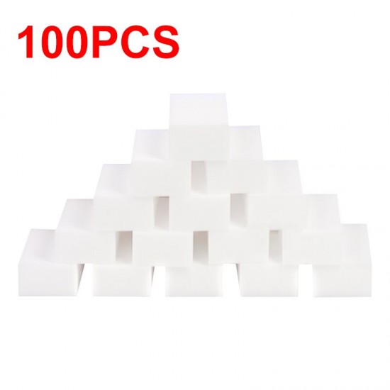 100pcs/Lot Magic Sponge Eraser White Melamine Sponge for Dishwashing Kitchen Bathroom Office Cleaner Cleaning Tools 100*60*20mm