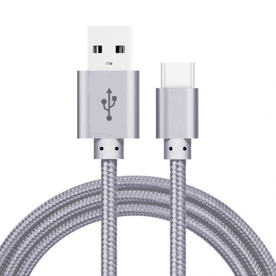 GEUMXL Double USB EU Plug 3FT Nylon Type-C Sync Charge for Chuwi Hi10 Plus, Vi10 Plus,/ Hi10 Pro, VI8 Plus, Hi8 Pro, HiBook Pro