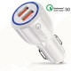 For Samsung Xiaomi iphone Car Phone Charging cable 3.1A 2 Port USB Car Charger Quick Charge 3.0 Phone Car-charger adapter