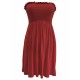 LADIES WOMEN PLUS SIZE SHEERING BOOBTUBE BANDEAU STRAPLESS TOP SUMMER DRESS 8-26