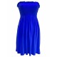 LADIES WOMEN PLUS SIZE SHEERING BOOBTUBE BANDEAU STRAPLESS TOP SUMMER DRESS 8-26