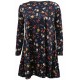 WOMENS LADIES GINGERBREAD SNOWMAN XMAS FLARE XMAS SWING DRESS PLUS SIZE