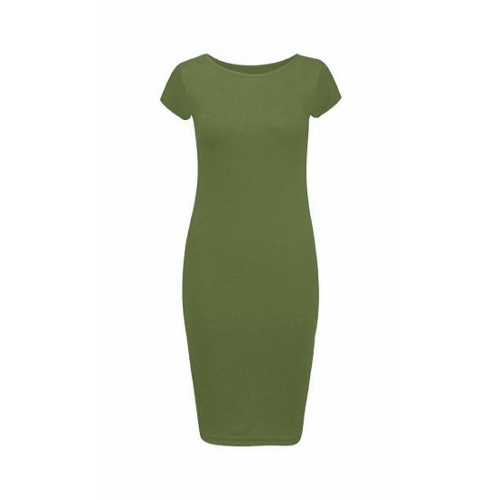 LADIES WOMANS CAP SLEEVE MIDI DRESS BODYCON SUMMER MAXI MIDI DRESS PLUS SIZE