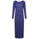 WOMENS LONG SLEEVE LONG MAXI DRESS LADIES PLAIN MAXI JERSEY PLUS SIZE 8-26