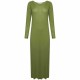 WOMENS LONG SLEEVE LONG MAXI DRESS LADIES PLAIN MAXI JERSEY PLUS SIZE 8-26