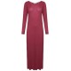 WOMENS LONG SLEEVE LONG MAXI DRESS LADIES PLAIN MAXI JERSEY PLUS SIZE 8-26