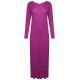 WOMENS LONG SLEEVE LONG MAXI DRESS LADIES PLAIN MAXI JERSEY PLUS SIZE 8-26