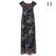 New Ladies Womens Cotton Short Sleeve Summer Beach Holiday Maxi Dress Size 8-22
