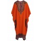 Unisex Mens Womens Cotton Kaftan Dress African Design Printed Back and Front 