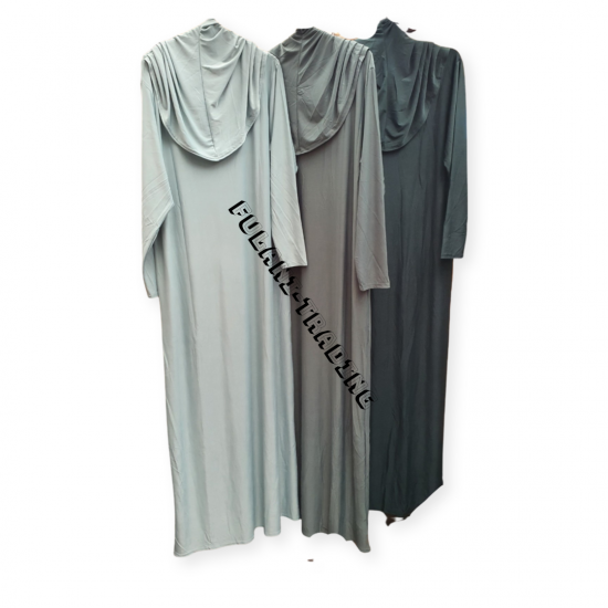 One Piece Muslim Women Prayer Dress Islamic Hijab Abaya Khimar Jilbab Kaftan