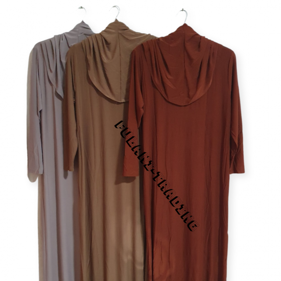 One Piece Muslim Women Prayer Dress Islamic Hijab Abaya Khimar Jilbab Kaftan