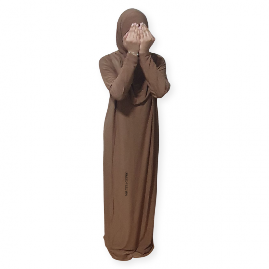 One Piece Muslim Women Prayer Dress Islamic Hijab Abaya Khimar Jilbab Kaftan