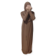 One Piece Muslim Women Prayer Dress Islamic Hijab Abaya Khimar Jilbab Kaftan