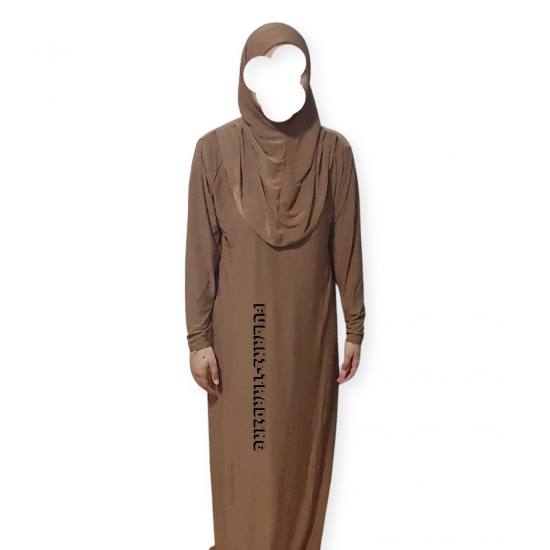 One Piece Muslim Women Prayer Dress Islamic Hijab Abaya Khimar Jilbab Kaftan