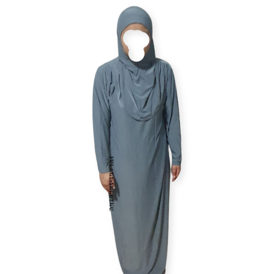 One Piece Muslim Women Prayer Dress Islamic Hijab Abaya Khimar Jilbab Kaftan