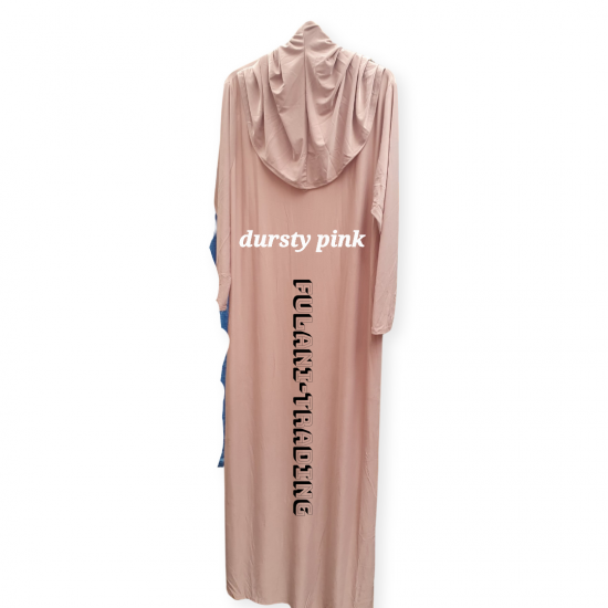 One Piece Muslim Women Prayer Dress Islamic Hijab Abaya Khimar Jilbab Kaftan
