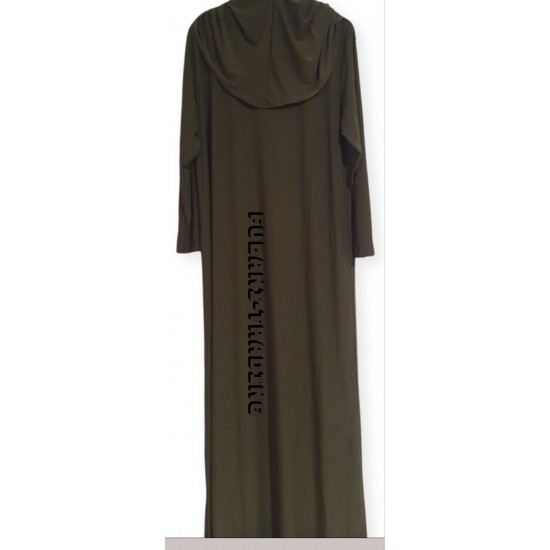One Piece Muslim Women Prayer Dress Islamic Hijab Abaya Khimar Jilbab Kaftan