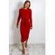 Women’s Cable Knitted Jumper Dress Ladies Pocket Tie up Long Midi Dresses Top