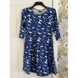 Avon Blue Elasticated Dress Size Small