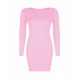 Womens Ladies Long Sleeve MIDI Dress Stretch Bodycon Plain Jersey Maxi Plus Size