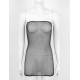 Women Sheer Mesh Mini Dress Bodycon Tube Dress See Through Nightwear Clubwear