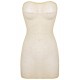 Women Sheer Mesh Mini Dress Bodycon Tube Dress See Through Nightwear Clubwear