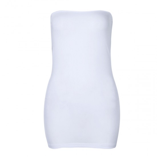 Women Sheer Mesh Mini Dress Bodycon Tube Dress See Through Nightwear Clubwear