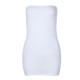 Women Sheer Mesh Mini Dress Bodycon Tube Dress See Through Nightwear Clubwear